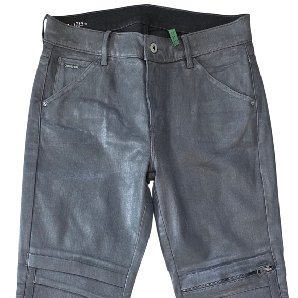 G-Star Raw 1914 3D Skinny Casual Jean Coated Black Womens 29/30 - Picture 5 of 12